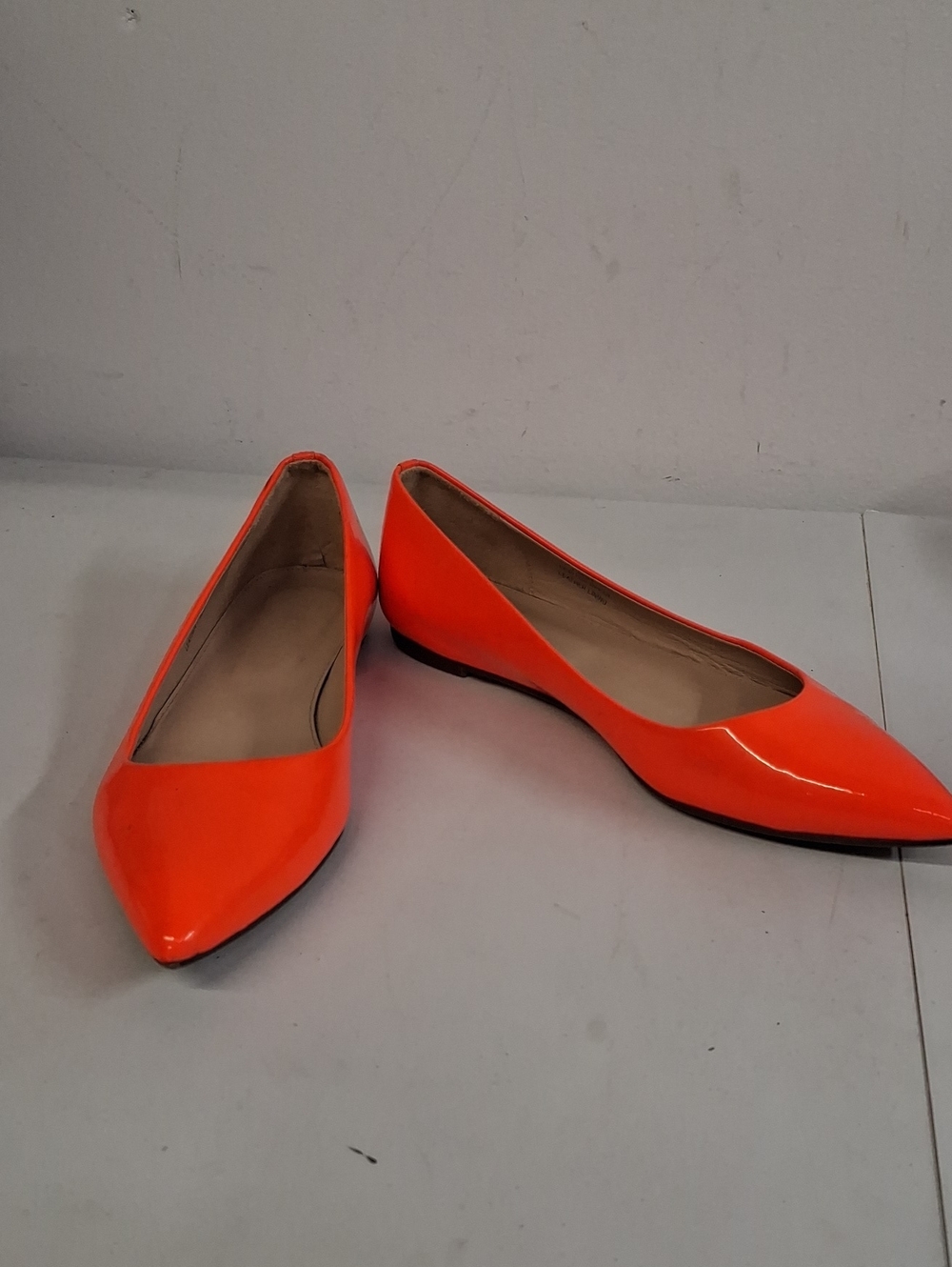 J. Crew Viv Classic Pointed Toe Women's Flats in Bright Orange